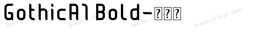 GothicA1 Bold字体转换